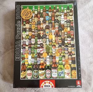 NISB Educa 1000 Piece Beer Bottles Crossword Puzzle